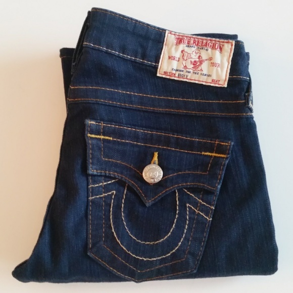 True Religion Becky Dark Wash Bootcut Jeans - Picture 2 of 5